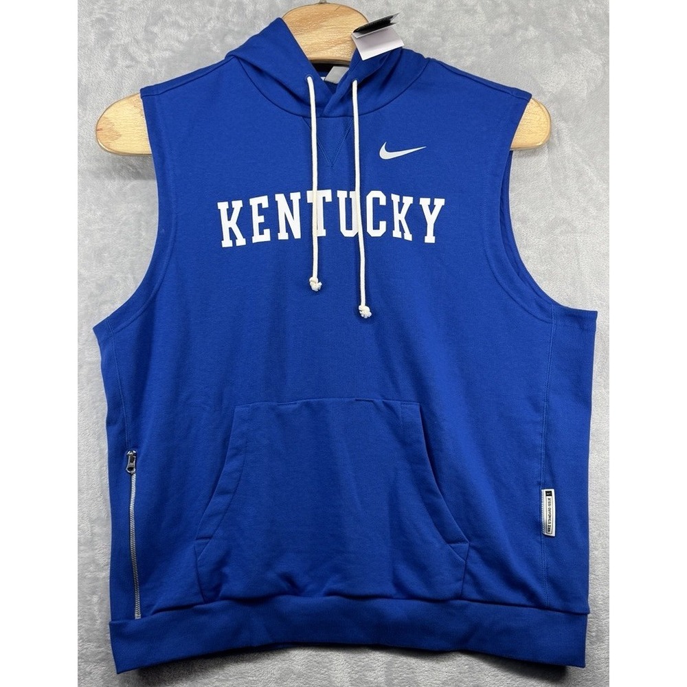 Nike Dri Fit Kentucky Wildcats Team Issued Sleeveless Hoodie Men's 2XL NWT